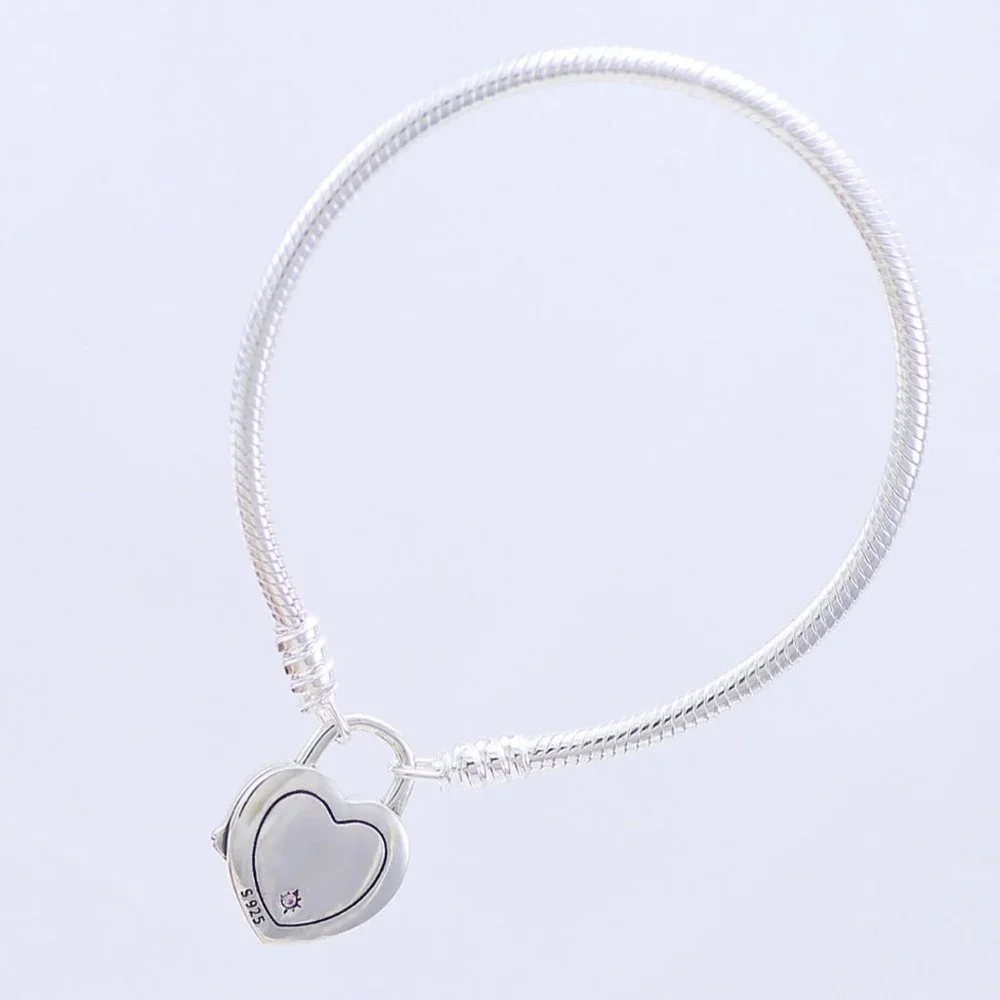 Sterling Silver Magic Kingdom Cinderella Castle Snake Chain Bracelet - Picture 2 of 4